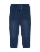 Fleece Denim Trousers Blue Boboli