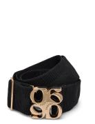 D6 Motif Logo Tape Belt Gold Black Dante6