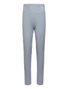 Cotton Ribbed Leggings Blue Mango