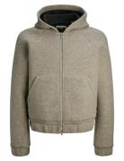 Jcoterrain Bonded Wool Hoodie Ln Beige Jack & J S