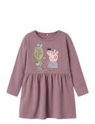 Nmfdyffi Peppa Ls Dress Noos Cplg Pink Name It