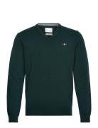 Superfine Lambswool V-Neck Green GANT