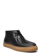 Dawson Mid Oil Pull Up Lthr Black Fred Perry