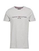 Core Tommy Logo Tee Grey Tommy Hilfiger