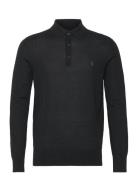 Mode Merino Ls Polo Black AllSaints