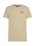 Monotype Printed Label Tee Beige Tommy Hilfiger