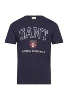 Graphic T-Shirt Navy GANT