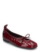 Rosalind Onix Burgundy Leather Ballet Flats Burgundy ALOHAS