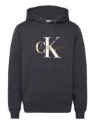 Seasonal Monologo Regular Hoodie Black Calvin Klein Jeans