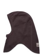 Balaclava Wool Rib Brown Huttelihut