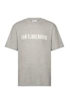 Daily Hk Logo Boxy Tee Grey HAN Kjøbenhavn