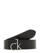 Ck Thin Belt 1.5Cm Pebble Black Calvin Klein