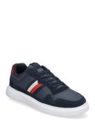 Light Cupsole Lth Mix Stripes Navy Tommy Hilfiger