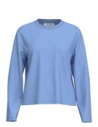 Slfessential Ls Boxy Tee Noos Blue Selected Femme