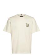 Interlock Logo Tee Cream Tommy Hilfiger