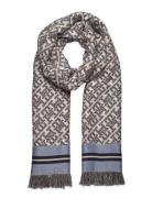 Th Monoplay Jacquard Scarf Grey Tommy Hilfiger