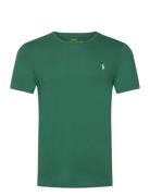 Custom Slim Fit Jersey Crewneck T-Shirt Green Polo Ralph Lauren