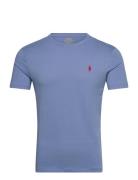 Custom Slim Fit Jersey Crewneck T-Shirt Blue Polo Ralph Lauren