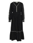 Crgwen Long Dress Black Cream