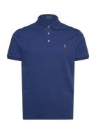 Custom Slim Fit Soft Cotton Polo Shirt Navy Polo Ralph Lauren