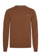 Superfine Lambswool C-Neck Brown GANT