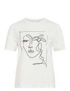 Visybilla O-Neck S/S T-Shirt/Pb White Vila