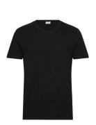 Slim Fit V-Neck T-Shirt 100% Cotton Black Mango