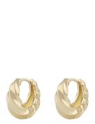 Lydia Big Twist Ring Ear Plain G - Gold SNÖ Of Sweden