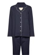 Satin Stripe Pajama Set Gb Navy GANT