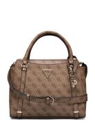 Eco Erica 2 Comp Satchel Brown GUESS