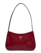 Arnela Top Zip Shoulder Bag Red GUESS