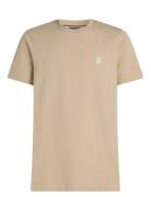 Monogram Imd Tee Beige Tommy Hilfiger