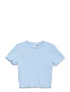 Vmlavender Ss Cropped Top Jrs Girl Blue Vero Moda Girl