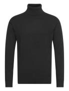 100% Recycle Knit Roll Neck Black Lindbergh