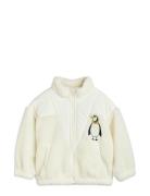 Penguin Pile Zip Cardigan White Mini Rodini