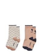 Azenore Socks 2-Pack Pink Liewood