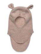 Balaclava Ears Wool Fleece Beige Huttelihut