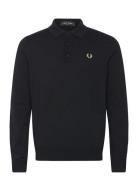 Classic Knitted Shirt Ls Black Fred Perry