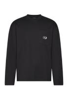 Walsh Ls Pocket Tee Black J. Lindeberg