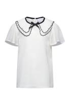 Blouse Chiffon With Scallop Co White Lindex