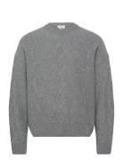 Diamond Cable Sweater Grey Filippa K