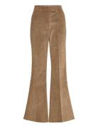 High Waist Flared Pants Brown REMAIN Birger Christensen