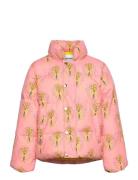 Winter Flowers Aop City Puffer Jacket Pink Mini Rodini