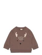 Sweatshirt Reindeer Brown Lindex