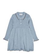 Merino Polo Dress Blue Copenhagen Colors