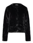 Carro Fake Fur Jacket Black Ella&il