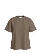 Vinora S/S T-Shirt - Noos Brown Vila