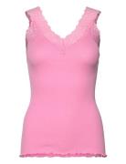 Rwbernadine Sl Lace Top Pink Rosemunde