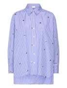 Que Over D Stripe Shirt Blue Dante6