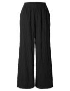 Slfcoria Hw Wide Pant B Black Selected Femme